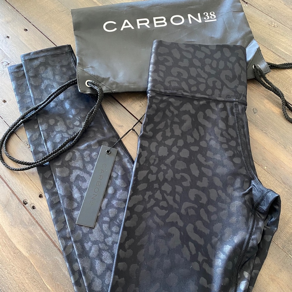 CARBON38 HIGH RISE LEGGING IN LEOPARD TAKARA SHINE